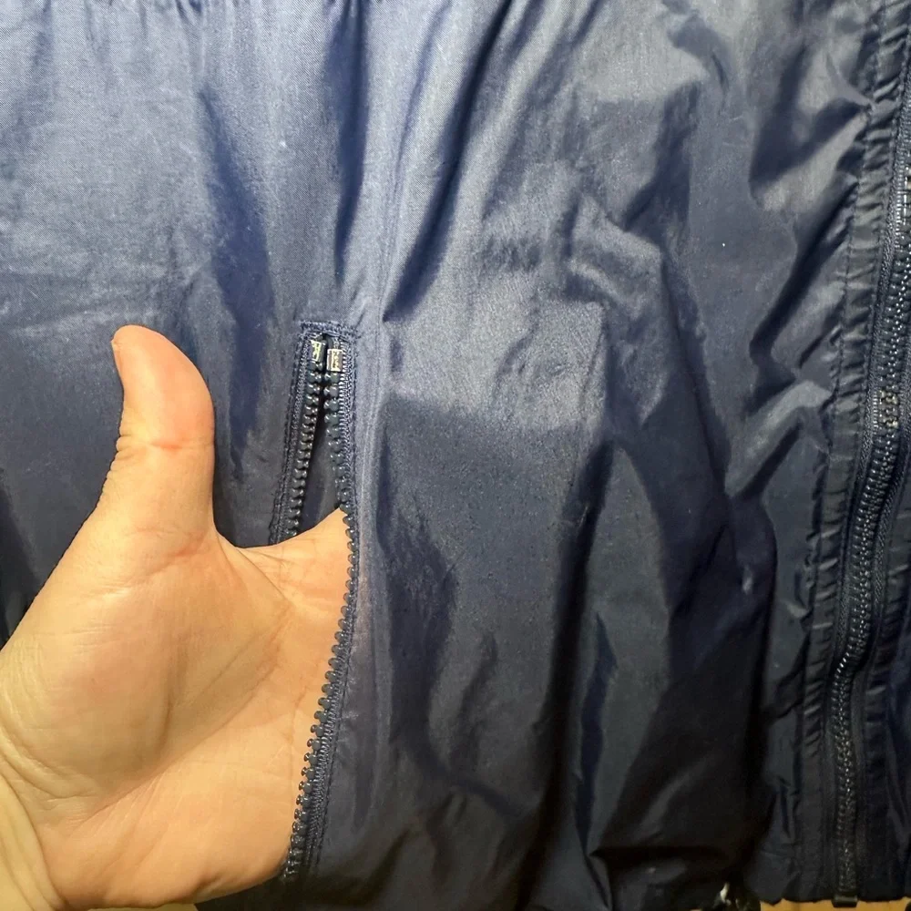 Men’s Pepsi Jansport‎ Navy Blue Zip Up Windbreaker Jacket Size XL .